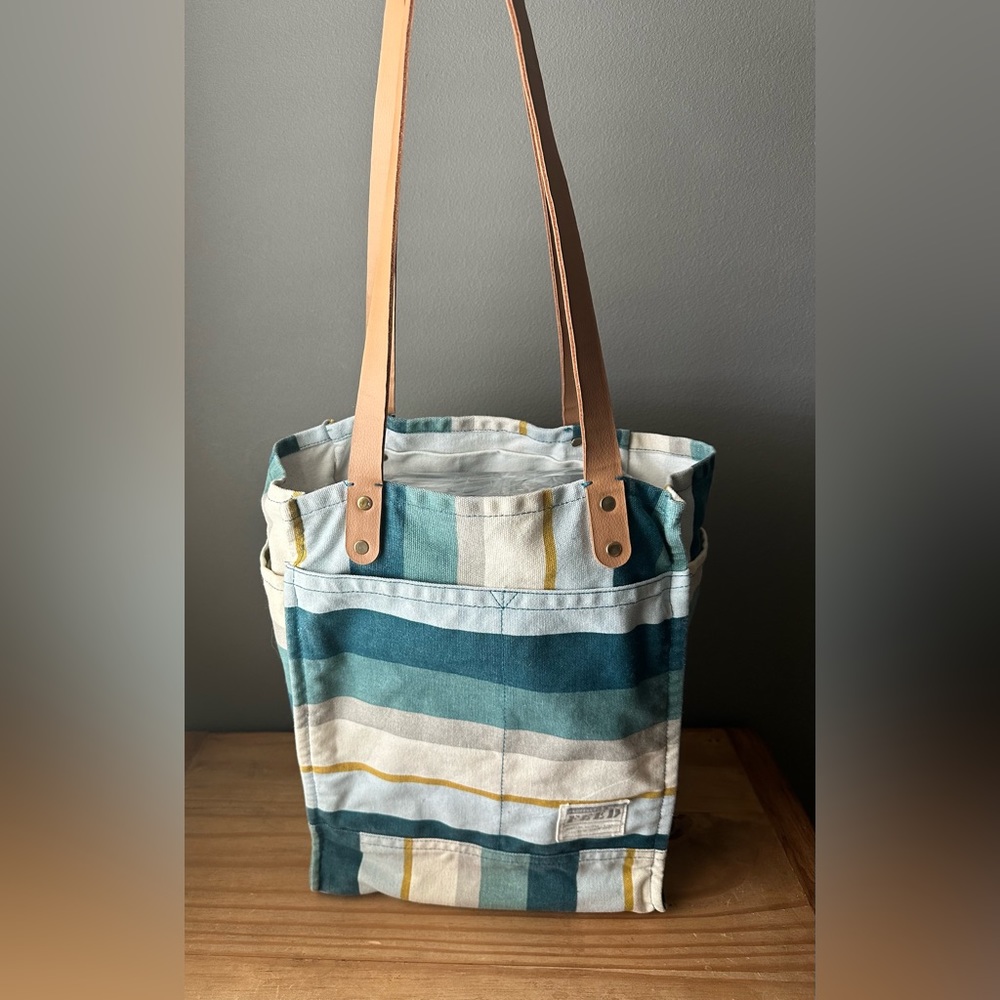 FEED striped tote